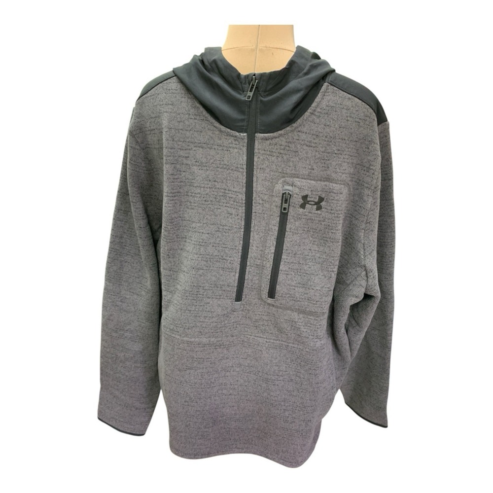Under Armour Expanse Specialist ½ Zip Hoodie Gray/Black Size 2XL NWT